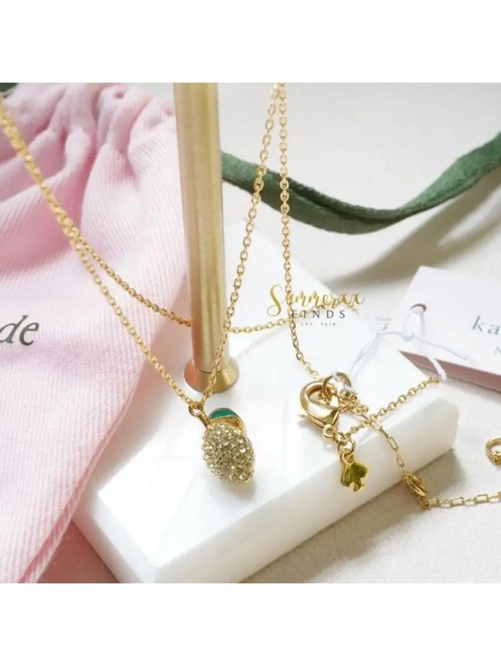 Kate Spade Picnic Perfect Lemon Mini Pendant Necklace